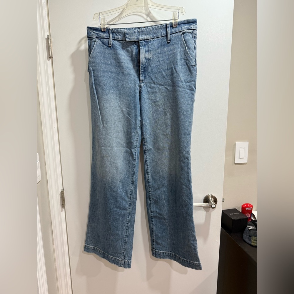 Express Blue Wide Leg Jeans